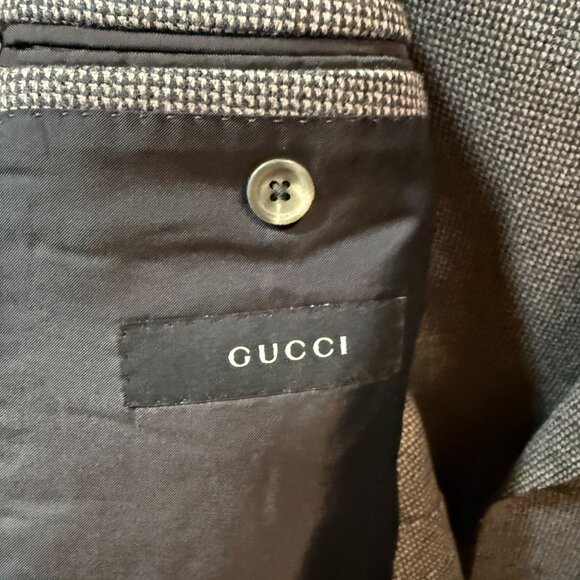 Rare 3-piece GUCCI Men's Suit 50R eu 40R us wool & silk like new - Picture 4 of 10